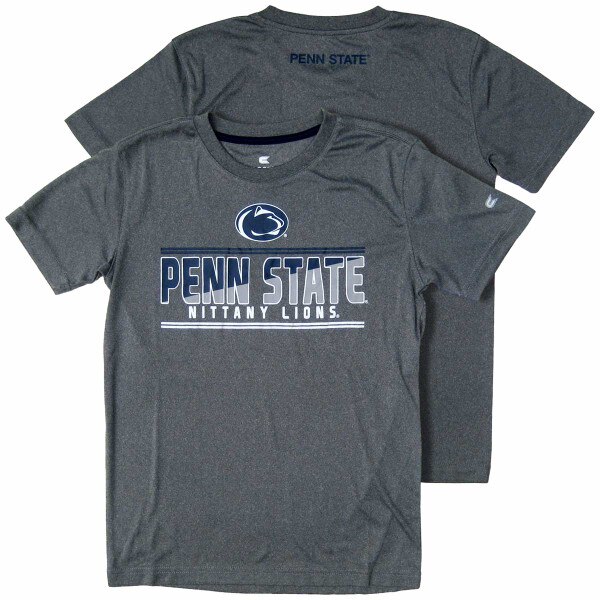 heather gray youth performance short sleeve Penn State Nittany Lions t-shirt